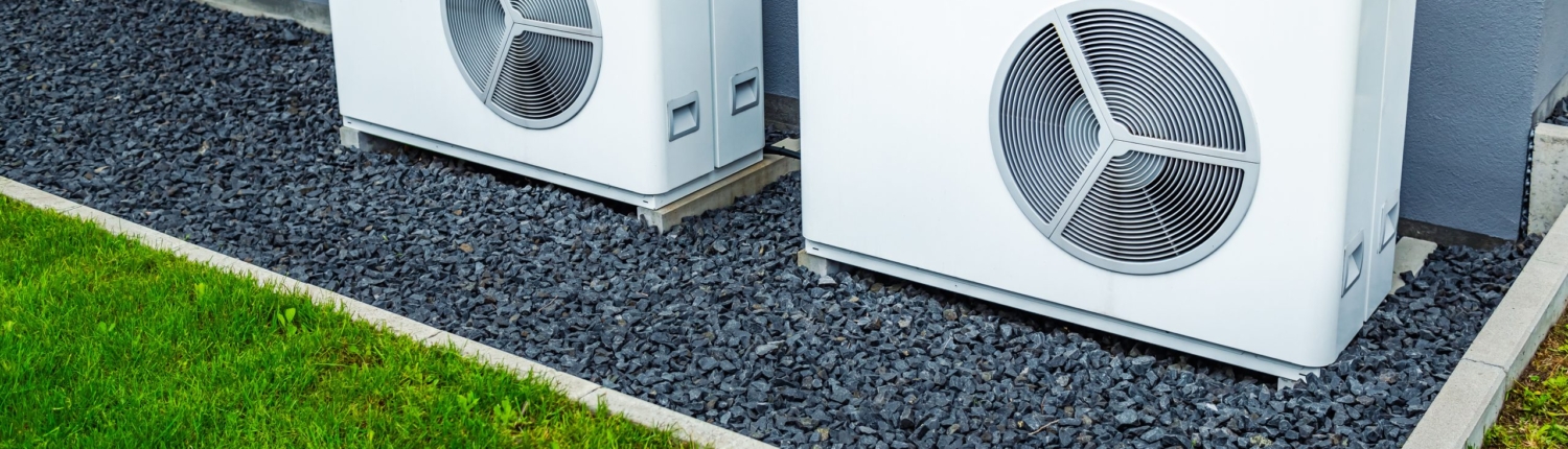 Two Air Source Heat Pumps Installed Outside Of New 2023 11 27 05 28 33 Utc Scaled